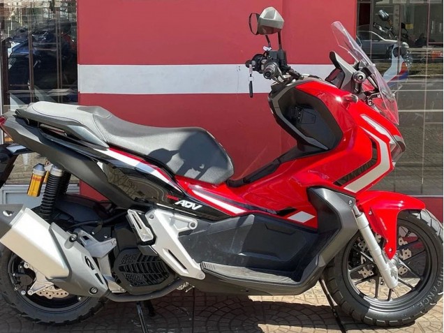 Billigste Honda ADV160 Motorrad Verkleidung 2022-2024 - Rot Schwarz