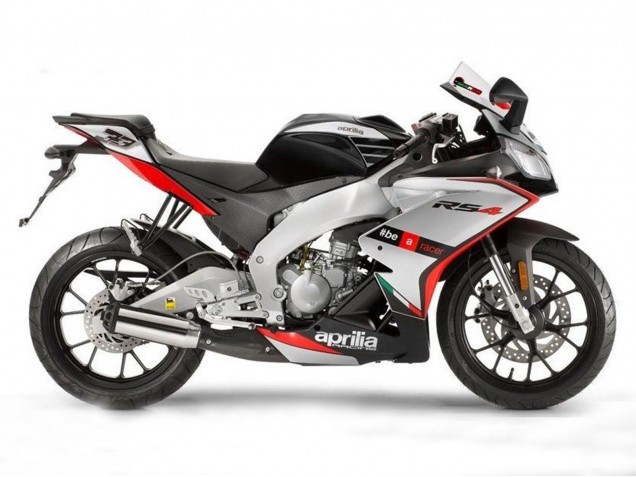 Billigste Aprilia RS4 50 125 Motorrad Verkleidung 2012-2018 - Silber Rot Schwarz