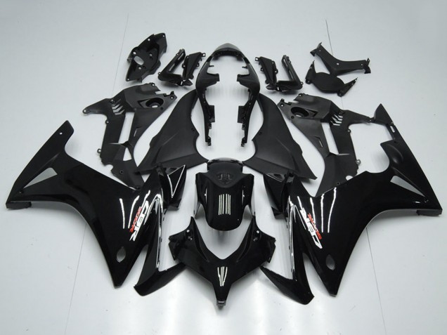 Billigste Honda CBR500R Motorrad Verkleidung 2013-2015 - Glanzendes Schwarz Matt Schwarz