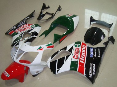 Billigste Honda VTR1000 Motorrad Verkleidung Kit 2000-2006 - Weiss Rot Grun Glanzendes Schwarz Castrol