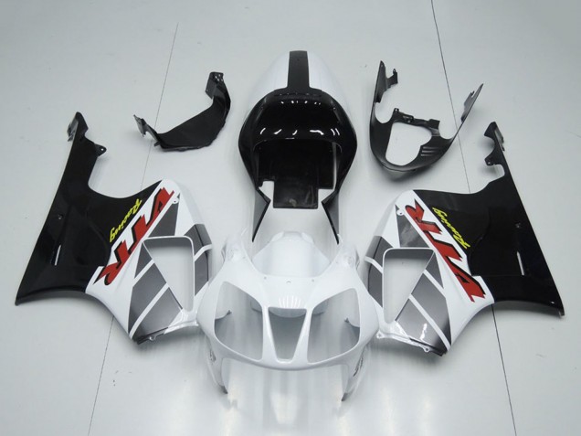 Billigste Honda VTR1000 Motorrad Verkleidung 2000-2006 - Weiss Glanzendes Schwarz