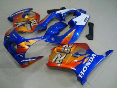 Billigste Honda CBR250RR MC19 Motorrad Verkleidung 1988-1989 - Weiss Blau Orange