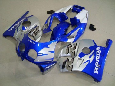 Billigste Honda CBR250RR MC22 Motorrad Verkleidung 1990-1998 - Silber Blau