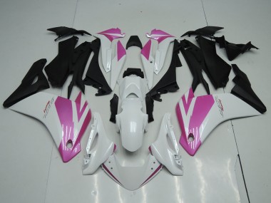 Billigste Honda CBR250RR Motorrad Verkleidung 2011-2015 - Weiss Rosa Matt Schwarz