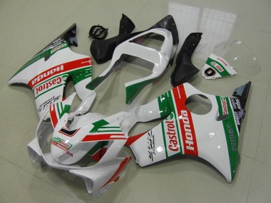 Billigste Honda CBR600 F4i Motorrad Verkleidung 2001-2003 - Weiss Rot Grun Castrol