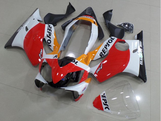 Billigste Honda CBR600 F4i Motorrad Verkleidung 2004-2007 - Weiss Rot Gelb Glanzendes Schwarz Repsol