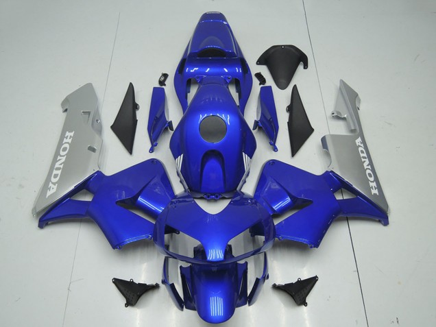 Billigste Honda CBR600RR Motorrad Verkleidung 2003-2004 - Silber Blau
