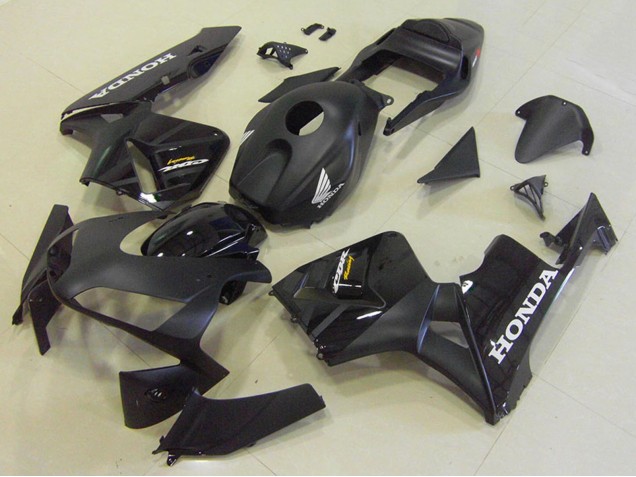 Billigste Honda CBR600RR Motorrad Verkleidung Kit 2003-2004 - Glanzendes Schwarz Matt Schwarz