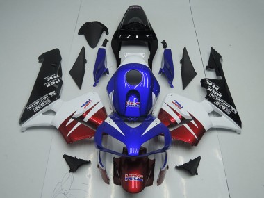 Billigste Honda CBR600RR Motorrad Verkleidung 2003-2004 - Weiss Rot Blau Glanzendes Schwarz HRC