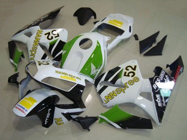 Billigste Honda CBR600RR Motorrad Verkleidung 2003-2004 - Weiss Grun Gelb Glanzendes Schwarz Hannspree 52