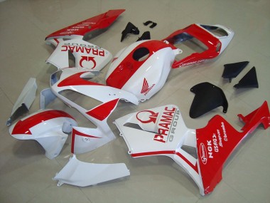 Billigste Honda CBR600RR Motorrad Verkleidung 2003-2004 - Weiss Rot Pramac
