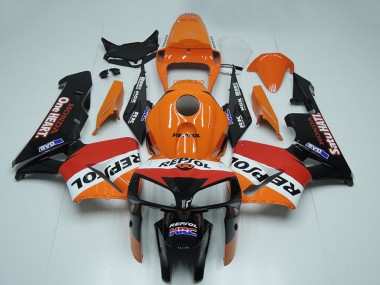Billigste Honda CBR600RR Motorrad Verkleidung 2005-2006 - Schwarz Orange Weiss Rot Repsol