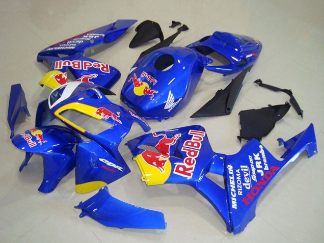 Billigste Honda CBR600RR Motorrad Verkleidung 2005-2006 - Blau Gelb Red Bull