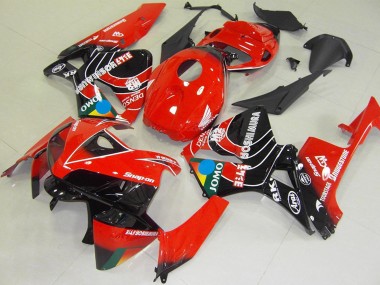 Billigste Honda CBR600RR Motorrad Verkleidung 2005-2006 - Rot Blau Gelb Glanzendes Schwarz JOMO