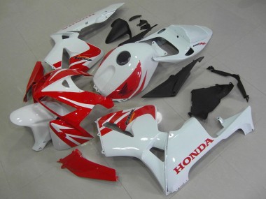 Billigste Honda CBR600RR Motorrad Verkleidung 2005-2006 - Weiss Rot