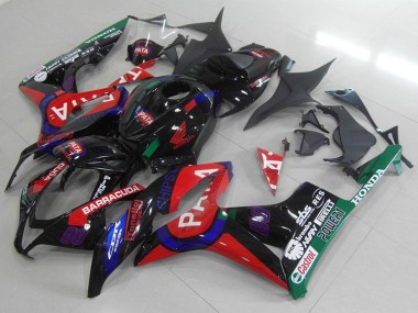 Billigste Honda CBR600RR Motorrad Verkleidung 2007-2008 - Glanzendes Schwarz Rot Blau Pata