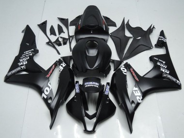 Billigste Honda CBR600RR Motorrad Verkleidung Kit 2007-2008 - Matt Schwarz Weiss Repsol
