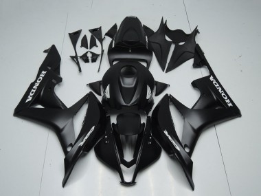 Billigste Honda CBR600RR Motorrad Verkleidung 2007-2008 - Matt Schwarz Weiss Aufkleber