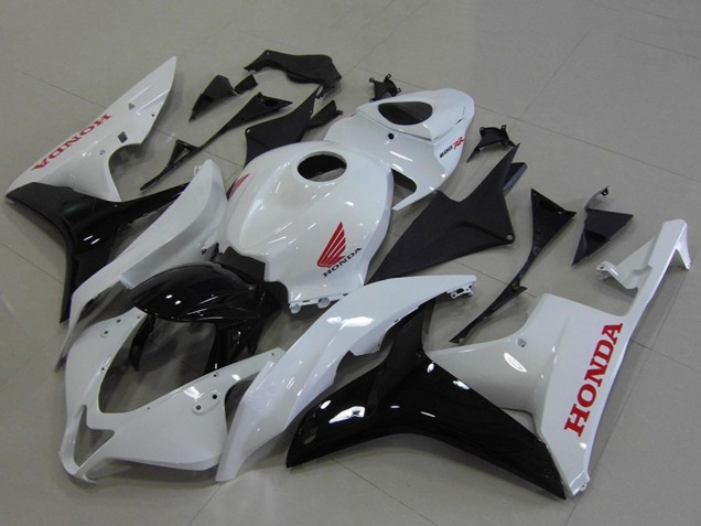 Billigste Honda CBR600RR Motorrad Verkleidung 2007-2008 - Weiss Glanzendes Schwarz Rot