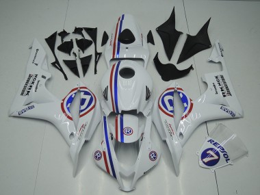 Billigste Honda CBR600RR Motorrad Verkleidung 2007-2008 - Weiss Rot Blau R