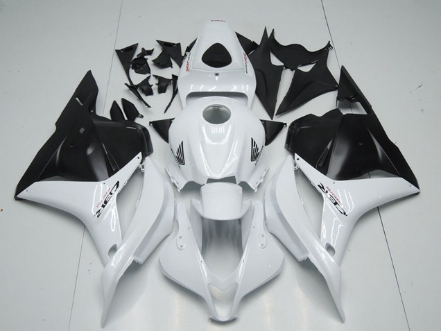 Billigste Honda CBR600RR Motorrad Verkleidung 2009-2012 - Weiss Matt Schwarz