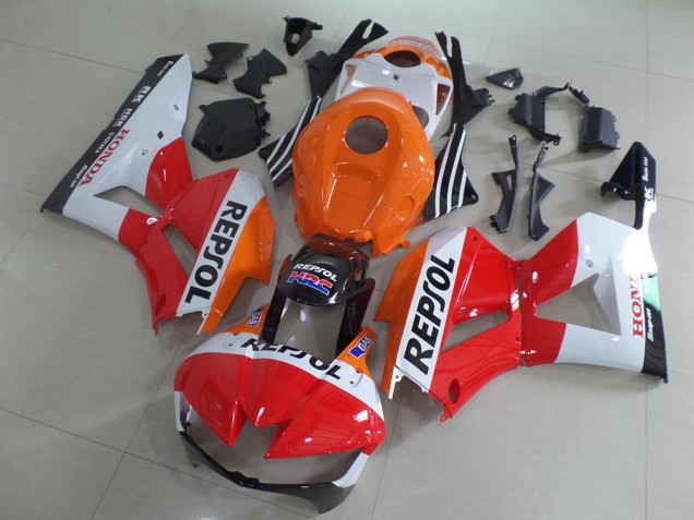 Billigste Honda CBR600RR Motorrad Verkleidung Kit 2013-2023 - Orange Weiss Rot Glanzendes Schwarz Repsol