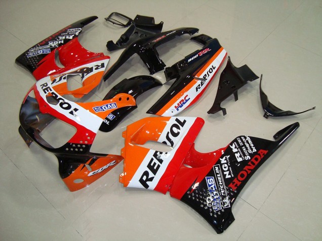 Billigste Honda CBR900RR 893 Motorrad Verkleidung 1994-1995 - Orange Weiss Rot Glanzendes Schwarz HRC Repsol