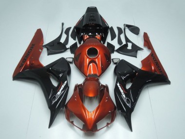 Billigste Honda CBR1000RR Motorrad Verkleidung 2006-2007 - Rot Glanzendes Schwarz