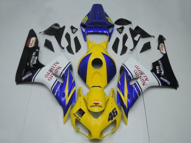 Billigste Honda CBR1000RR Motorrad Verkleidung 2006-2007 - Blau Gelb Weiss Glanzendes Schwarz Rot Nastro Azzurro