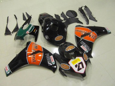 Billigste Honda CBR1000RR Motorrad Verkleidung 2008-2011 - Glanzendes Schwarz Orange HM Plant 27