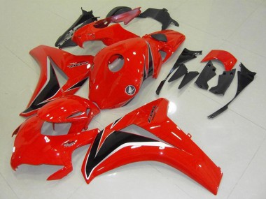 Billigste Honda CBR1000RR Motorrad Verkleidungen Kit 2008-2011 - Rot Glanzendes Schwarz