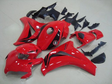 Billigste Honda CBR1000RR Motorrad Verkleidung Kit 2008-2011 - Rot Glanzendes Schwarz OEM Stil