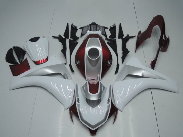Billigste Honda CBR1000RR Motorrad Verkleidung 2008-2011 - Weiss Silber Kastanienbraun Rot