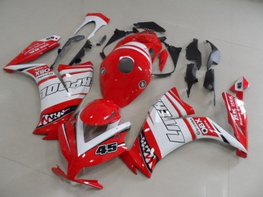 Billigste Honda CBR1000RR Motorrad Verkleidung 2012-2016 - Weiss Rot Liverpool 45