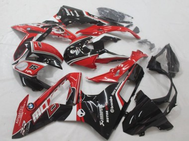 Billigste BMW S1000RR Motorrad Verkleidung 2015-2016 - Weiss Rot Glanzendes Schwarz