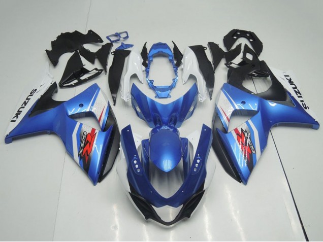 Billigste Suzuki GSXR 1000 Motorrad Verkleidung 2009-2016 - Hellblau Blau Weiss Schwarz OEM Stil