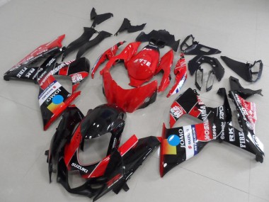 Billigste Suzuki GSXR 1000 Motorrad Verkleidung 2009-2016 - Rot Blau Gelb Schwarz JOMO