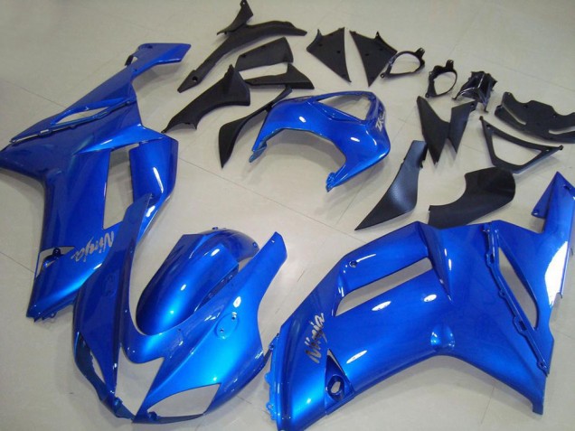 Billigste Kawasaki ZX6R Abs Motorrad Verkleidungen 2007-2008 - Blau