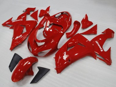 Billigste Kawasaki ZX10R Motorrad Verkleidung 2006-2007 - Rot Weiss