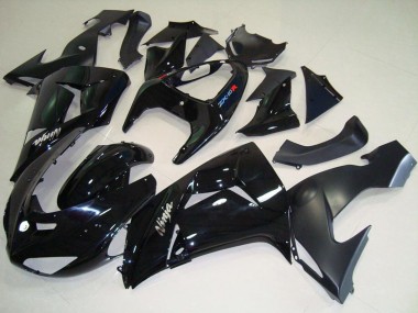 Billigste Kawasaki ZX10R Motorrad Verkleidung 2006-2007 - Glanzendes Schwarz Matt Schwarz Weiss Ninja