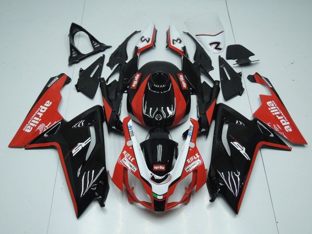 Billigste Aprilia RS125 Motorrad Verkleidung 2006-2011 - Glanzendes Schwarz Rot Weiss