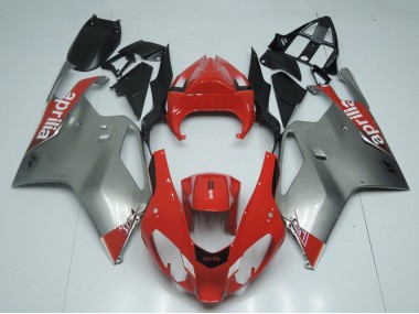 Billigste Aprilia RSV1000 Motorrad Verkleidung 2003-2006 - Rot Grau Schwarz