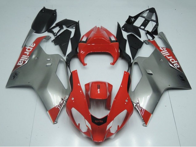 Billigste Aprilia RSV1000 Motorrad Verkleidung 2003-2006 - Rot Grau Schwarz