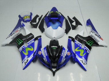 Billigste Yamaha YZF R6 Motorrad Verkleidung 2008-2016 - Blau Weiss Glanzendes Schwarz Grun Monster MoviStar Yamalube ENEOS