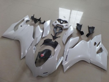 Billigste Ducati 1199 Motorrad Verkleidung 2011-2014 - Weiss Schwarz