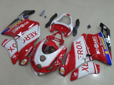 Billigste Ducati 999 Motorrad Verkleidung 2003-2004 - Weiss Rot Blau Glanzendes Schwarz Xerox OEM Stil