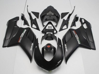 Billigste Ducati 848 Motorrad Verkleidung 2007-2014 - Matt Schwarz Corse