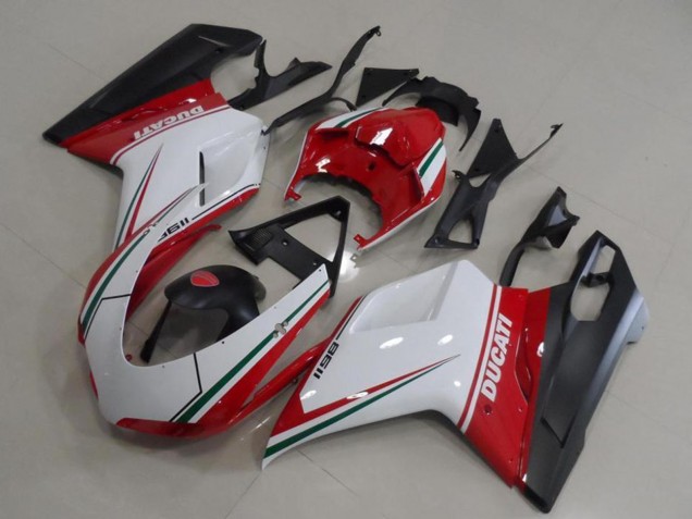 Billigste Ducati 1198 Motorrad Verkleidung 2007-2014 - Weiss Rot Grun Matt Schwarz