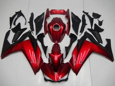 Billigste Yamaha YZF R3 Motorrad Verkleidung 2015-2018 - Rot Matt Schwarz