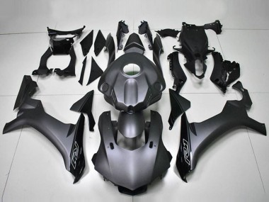 Billigste Yamaha YZF R1 Motorrad Verkleidung 2015-2019 - Matt Schwarz Glanzendes Schwarz